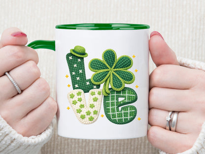 Faux Yarn Love St Patrick's Day PNG Sublimation