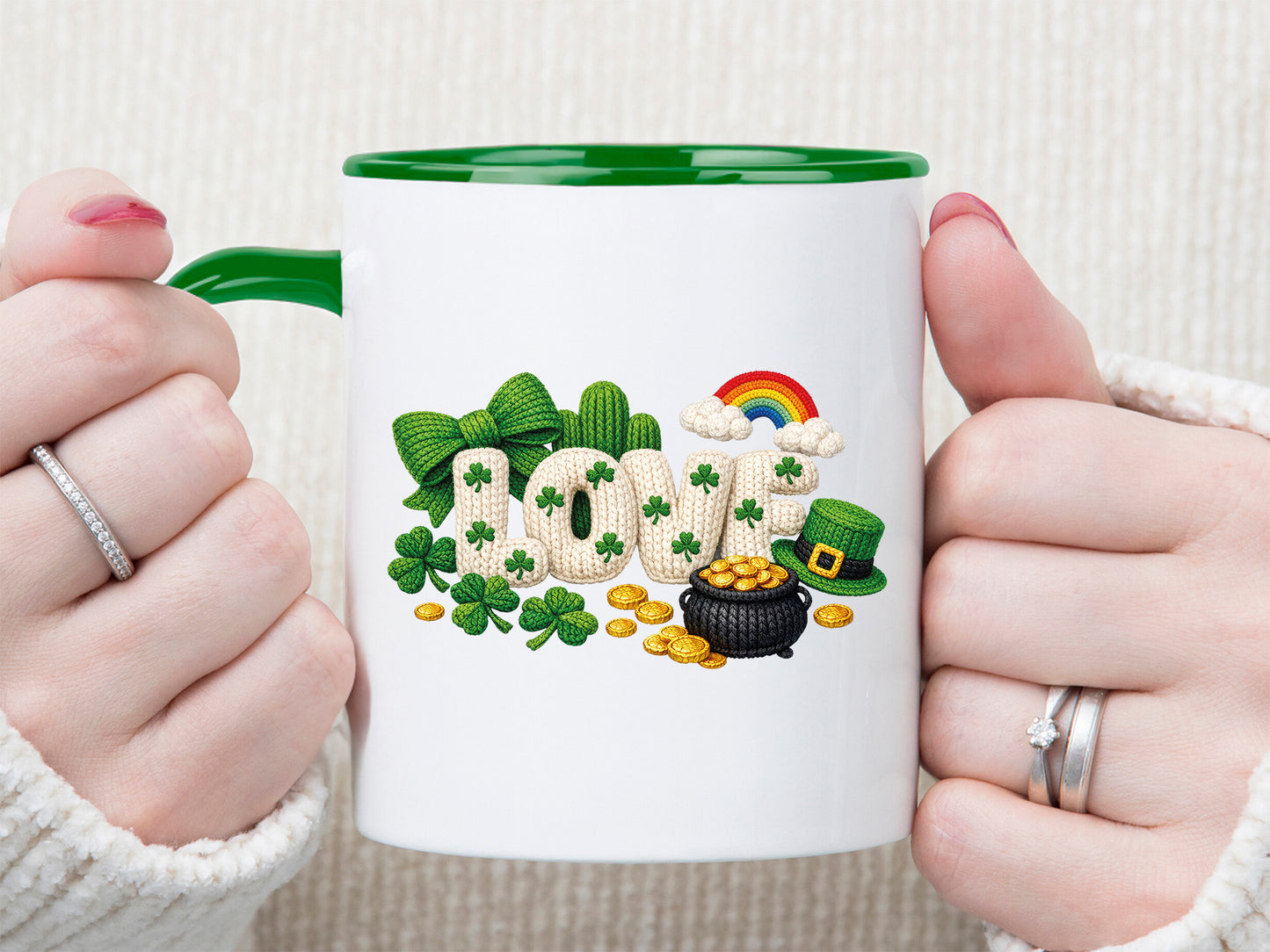 Faux Yarn Love St Patrick's Day Sublimation