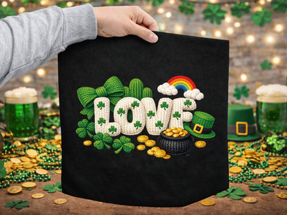 Faux Yarn Love St Patrick's Day Sublimation