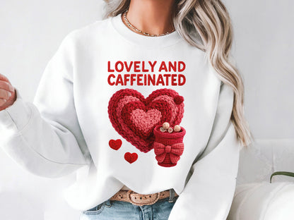 Faux Yarn Lovely and Caffeinated Valentine Sublimation