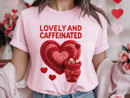 Faux Yarn Lovely and Caffeinated Valentine Sublimation