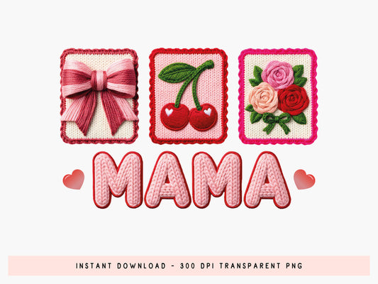 Faux Yarn Mama Valentine's Day Sublimation