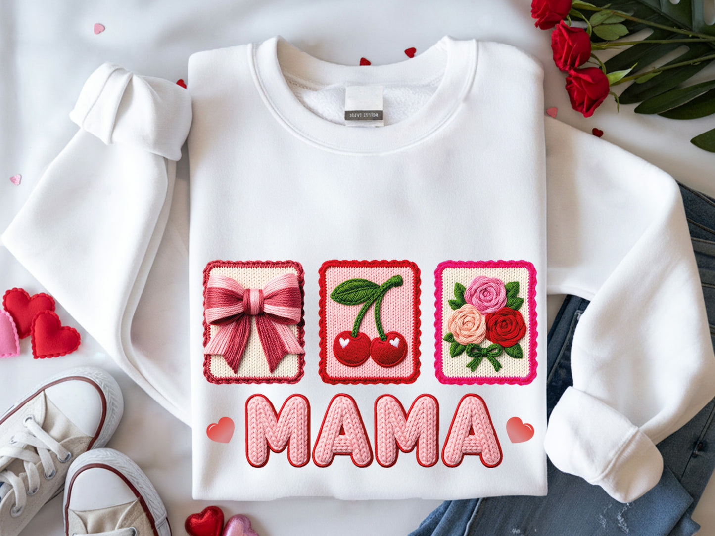 Faux Yarn Mama Valentine's Day Sublimation