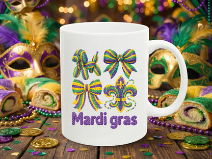 Faux Yarn Mardi Gras Sublimation Print