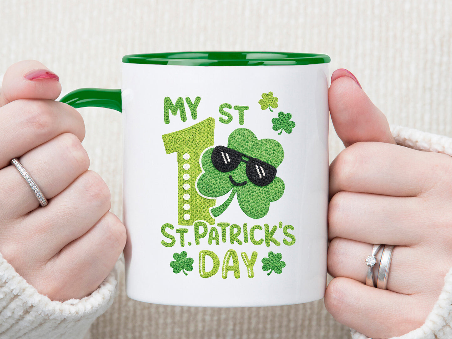 Faux Yarn My 1st St Patrick's Day Sublimation