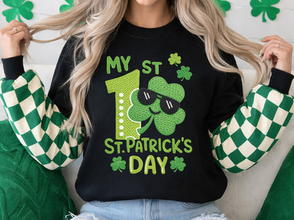 Faux Yarn My 1st St Patrick's Day Sublimation