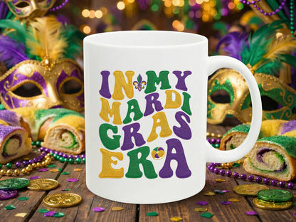 Faux Yarn Retro In My Mardi Gras Era PNG