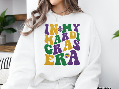 Faux Yarn Retro In My Mardi Gras Era PNG