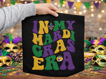 Faux Yarn Retro In My Mardi Gras Era PNG