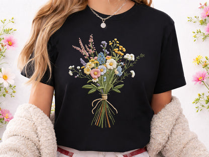 Faux Yarn Spring Flower Sublimation Design