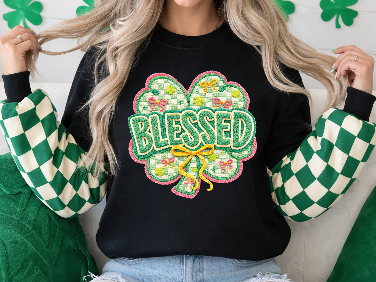 Faux Yarn St Patrick's Day PNG Sublimation Bundle