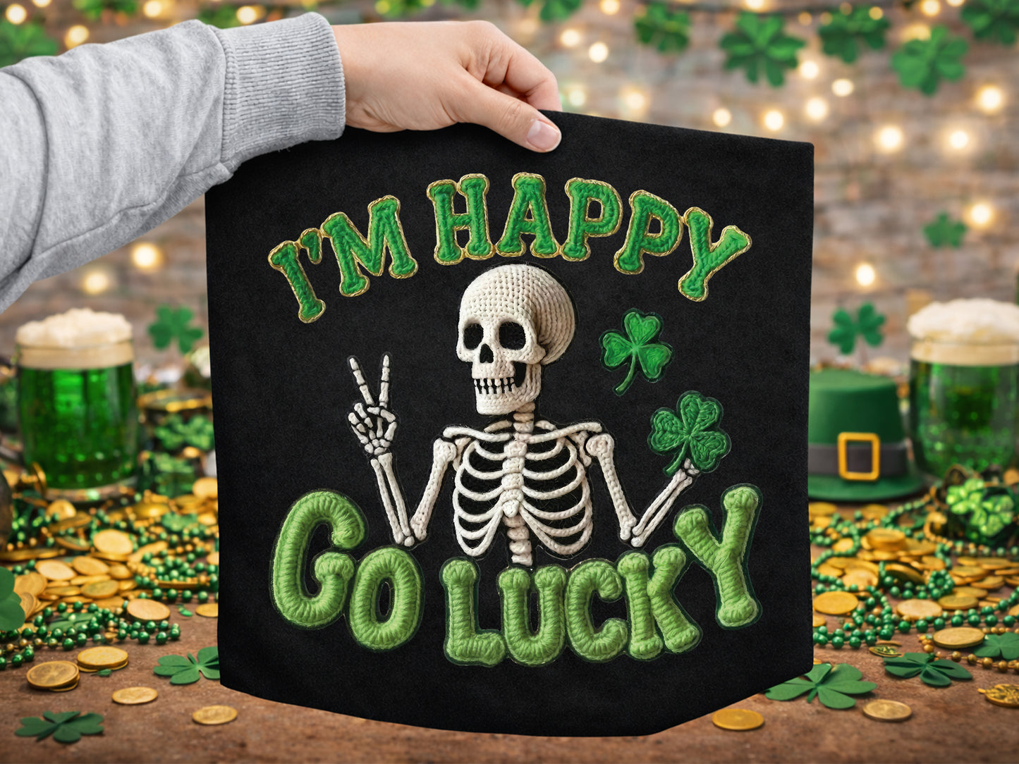 Faux Yarn St Patrick's Day PNG Sublimation Bundle