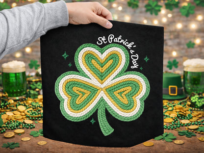 Faux Yarn St Patrick's Day Sublimation Print
