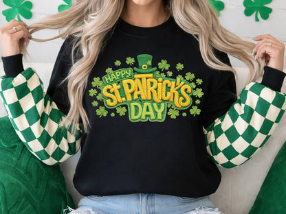 Faux Yarn St Patrick's Day Sublimation Transfer