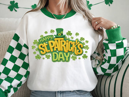 Faux Yarn St Patrick's Day Sublimation Transfer