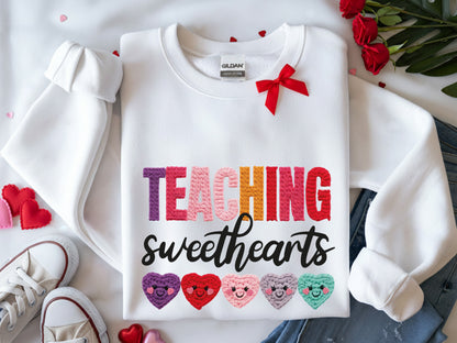 Faux Yarn Teaching Sweethearts Valentine Sublimation