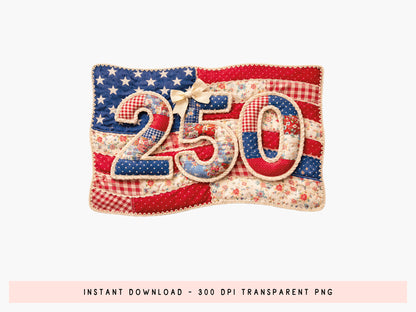 Faux Yarn USA 250th Anniversary PNG
