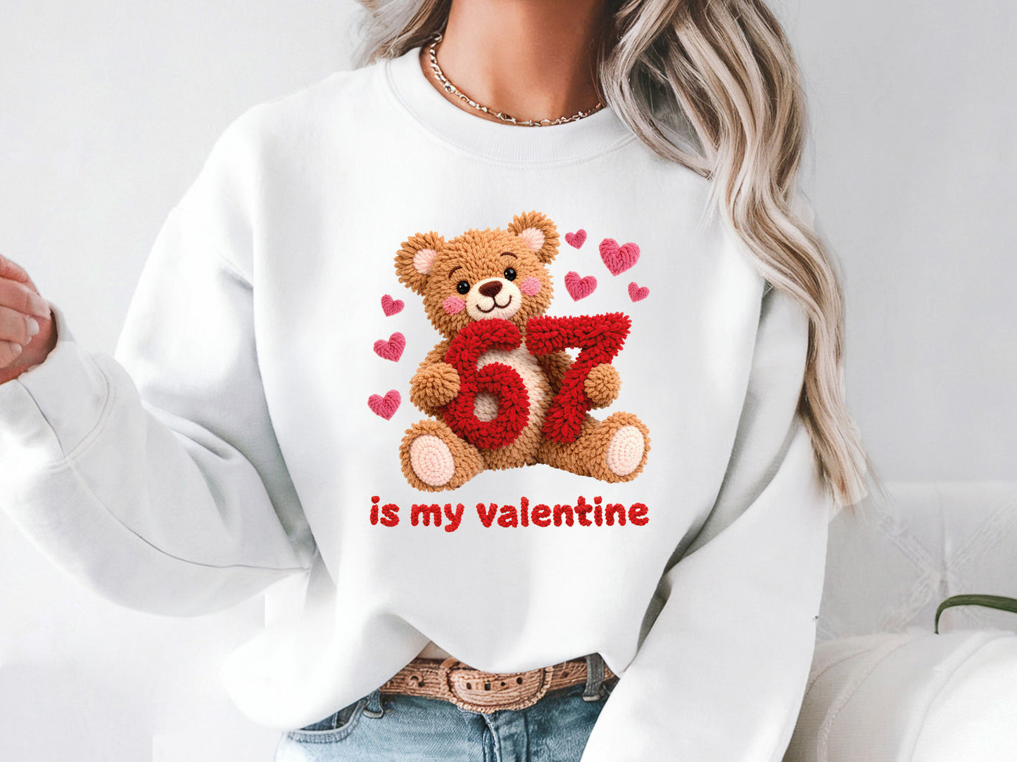 Faux Yarn Valentine Sublimation PNG Bundle