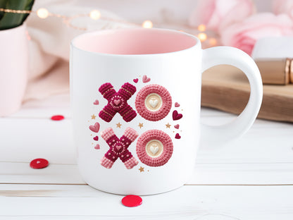 Faux Yarn Xoxo Valentine Sublimation Design