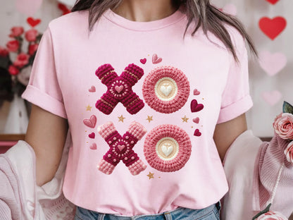 Faux Yarn Xoxo Valentine Sublimation Design
