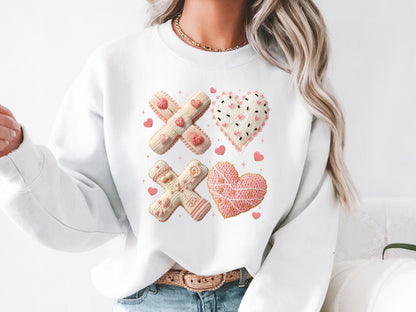 Faux Yarn Xoxo Valentine Sublimation Print