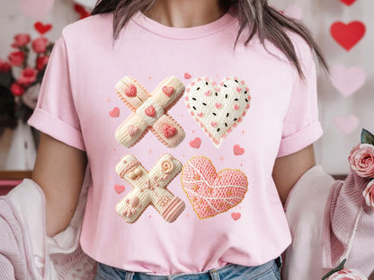 Faux Yarn Xoxo Valentine Sublimation Print