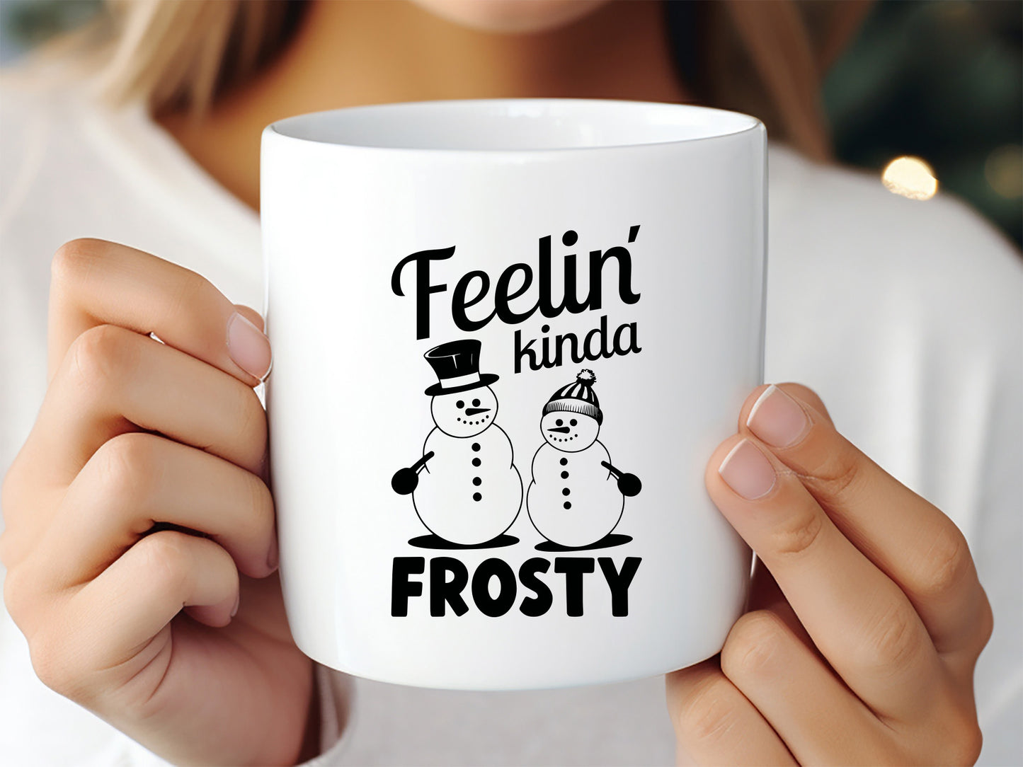 Feelin Kinda Frosty - Funny Snowman SVG