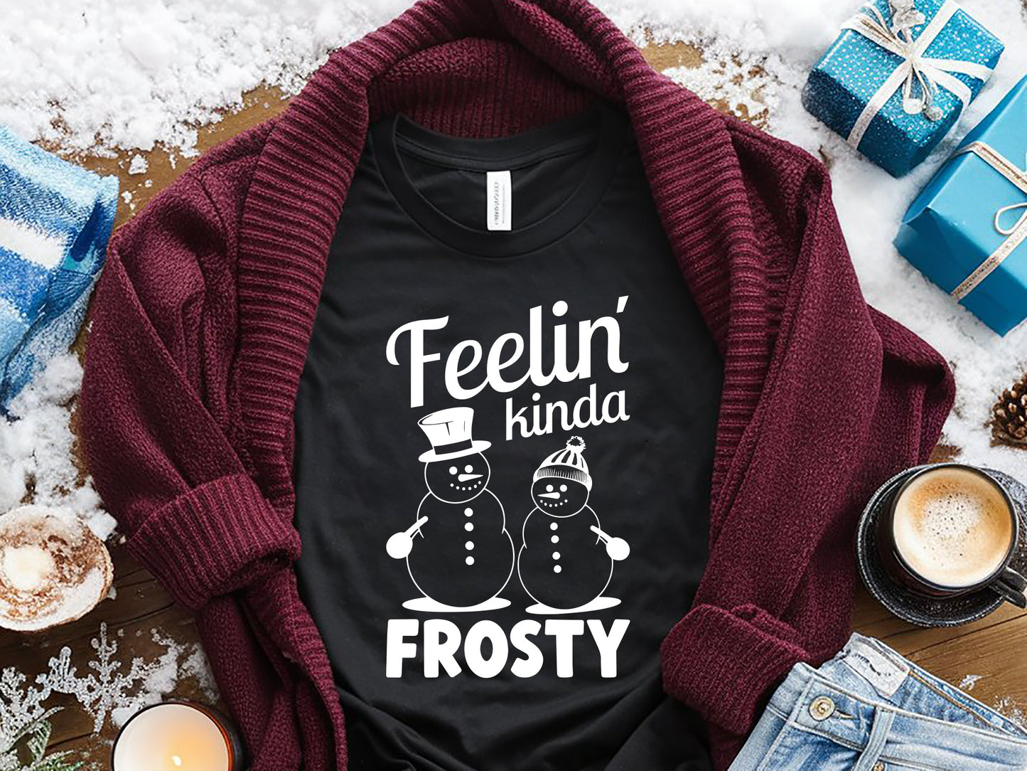 Feelin Kinda Frosty - Funny Snowman SVG