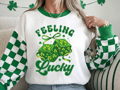 Feeling Lucky, Preppy St Patrick's Day Sublimation
