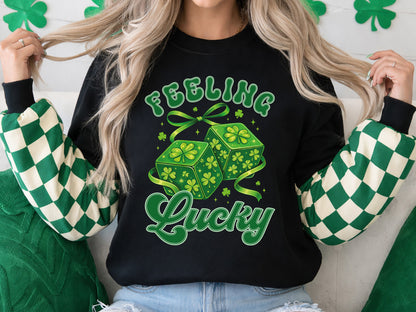Feeling Lucky, Preppy St Patrick's Day Sublimation