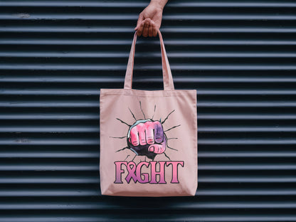 Fight - Breast Cancer Awareness Sublimation Design