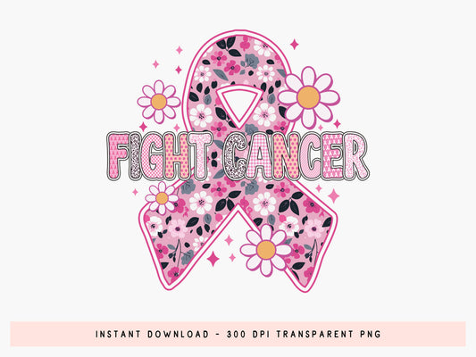 Fight Breast Cancer Preppy Sublimation Transfer