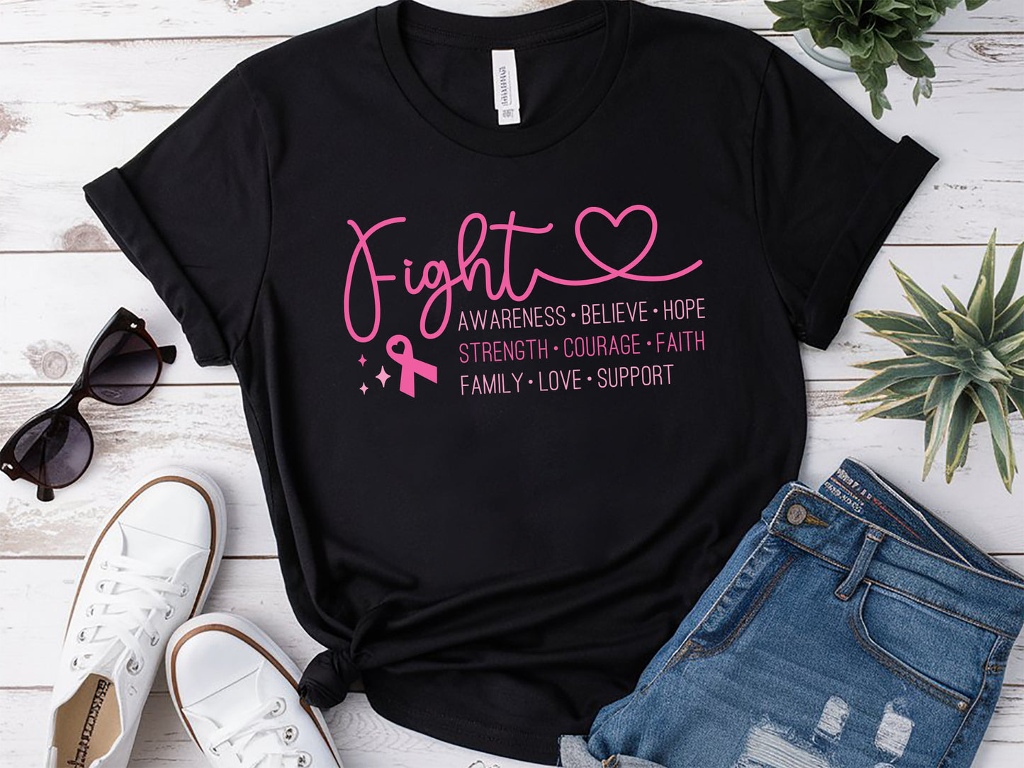 Fight Breast Cancer SVG Design