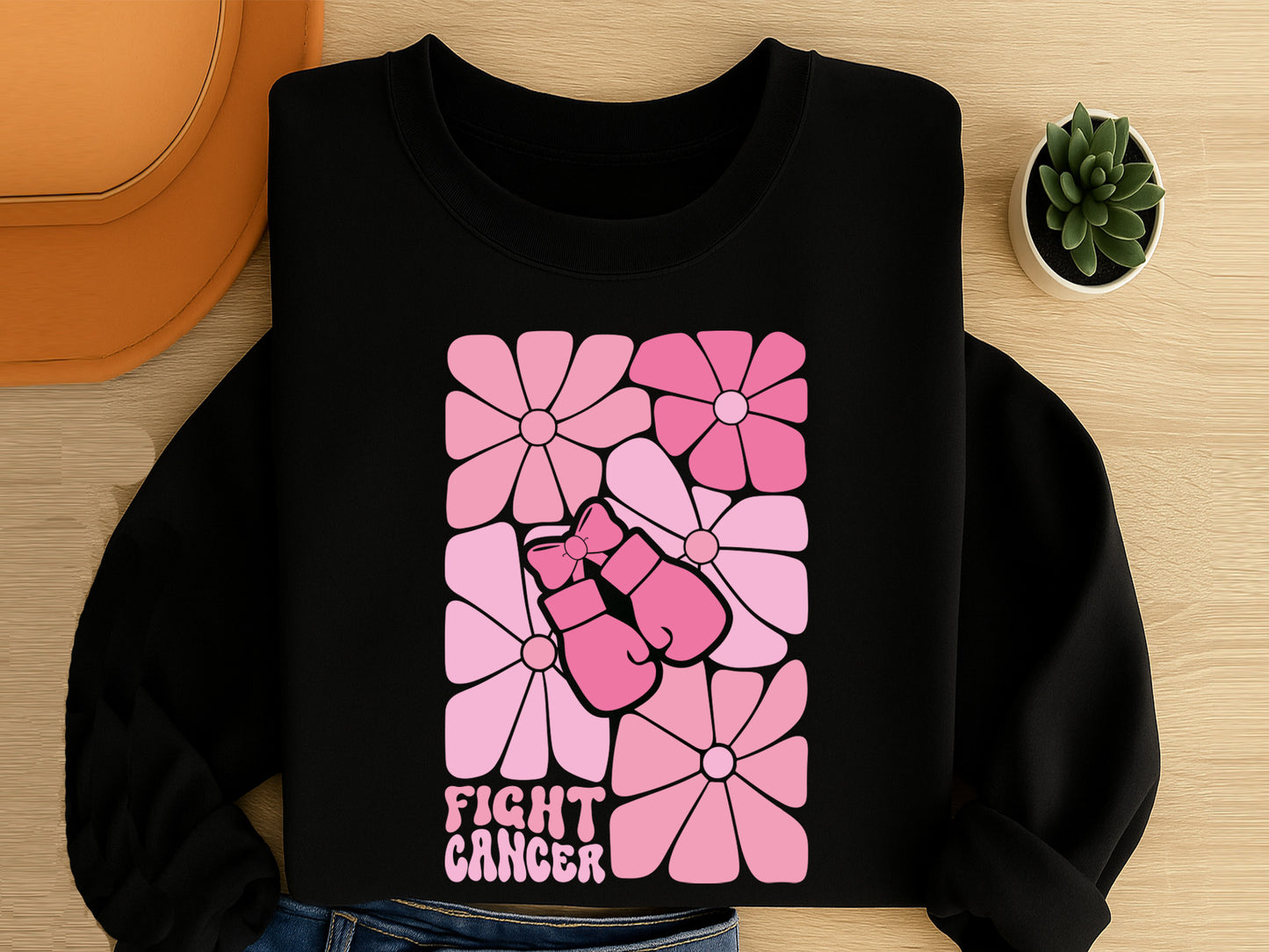 Fight Cancer Boho Floral SVG Cut File