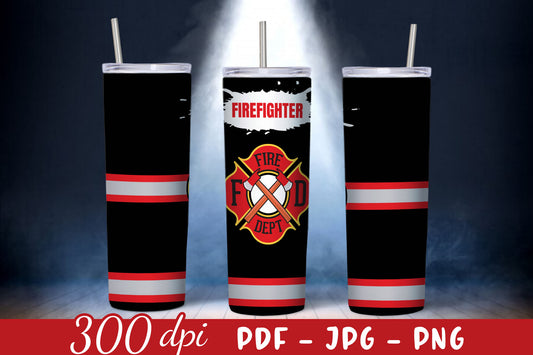 Firefighter 20oz Tumbler Wrap Sublimation