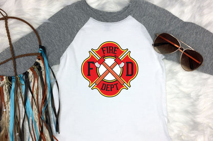 Firefighter Badge Sublimation Design