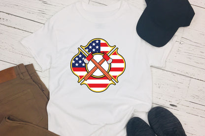 Firefighter Badge Sublimation Transfer PNG