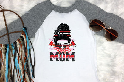 Firefighter Mom PNG Sublimation Design