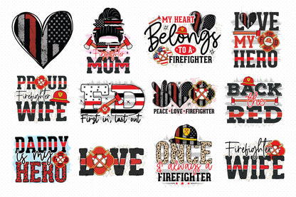 Firefighter Sublimation Designs Bundle