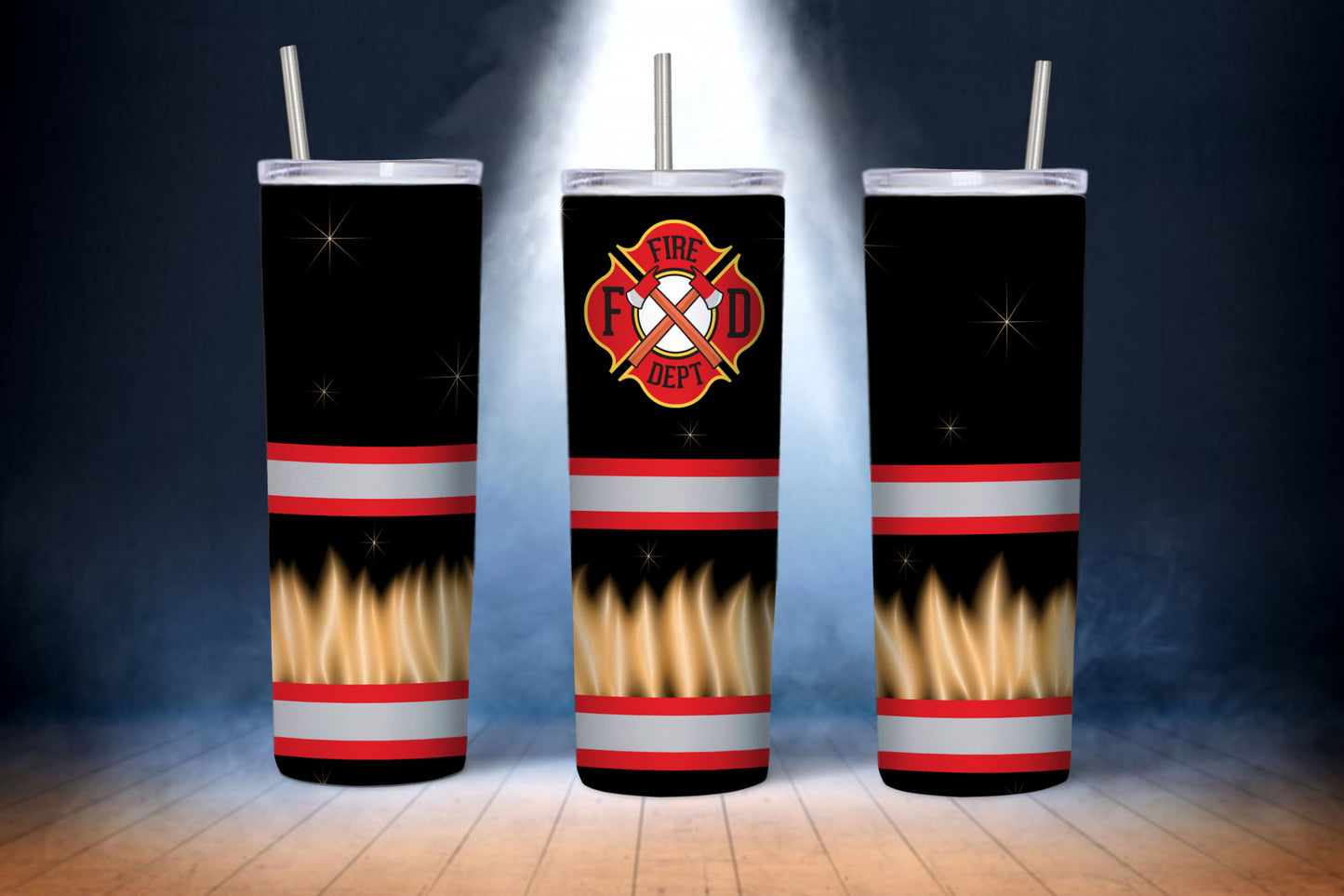Firefighter Tumbler Wraps Sublimation Bundle