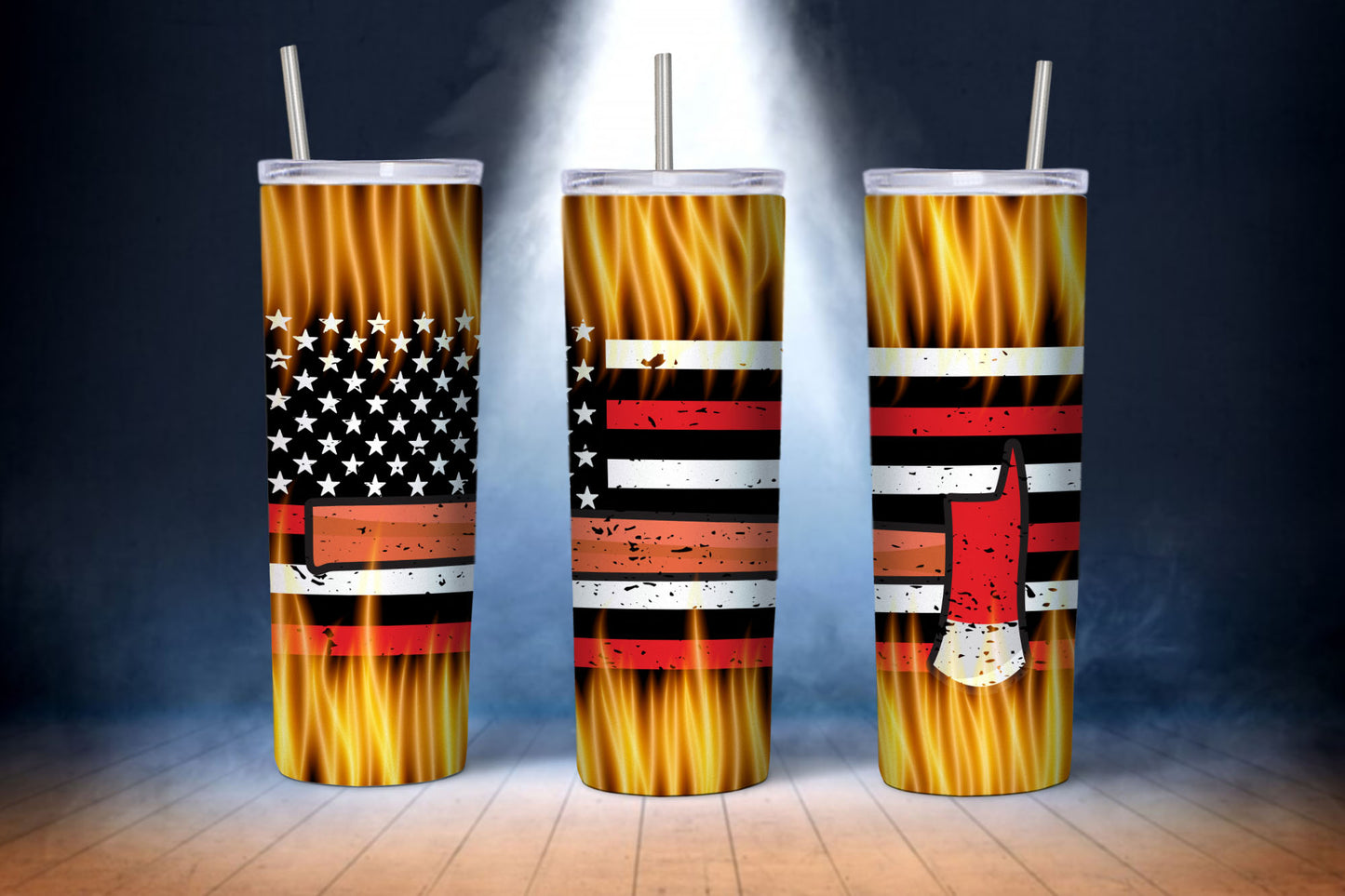 Firefighter Tumbler Wraps Sublimation Bundle