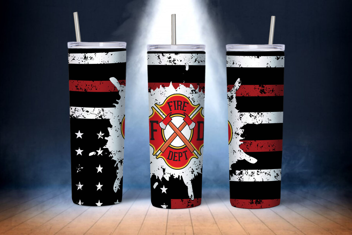 Firefighter Tumbler Wraps Sublimation Bundle