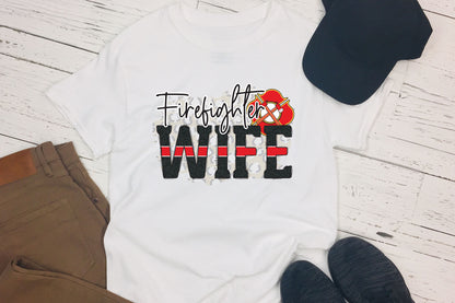 Firefighter Wife Sublimation Design PNG