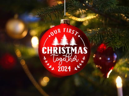 First Christmas Together Ornament SVG Cut File