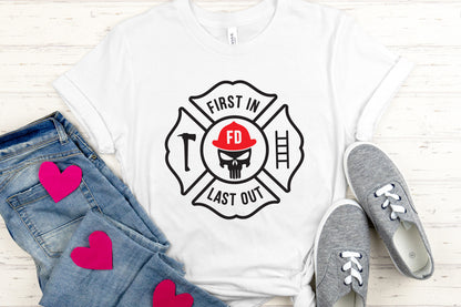 First in Last out, Fire Department Shield SVG