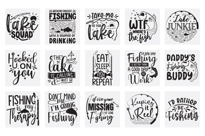 Fishing Quotes SVG Bundle