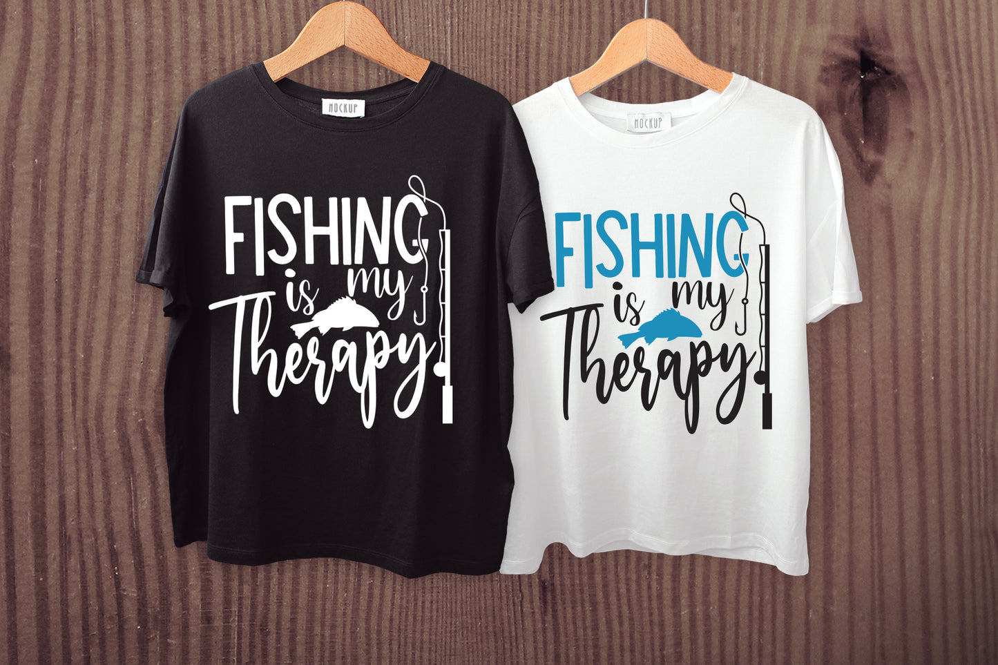 Fishing is My Therapy SVG Cut File