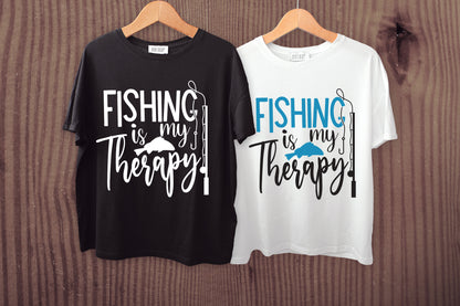 Fishing is My Therapy SVG Cut File