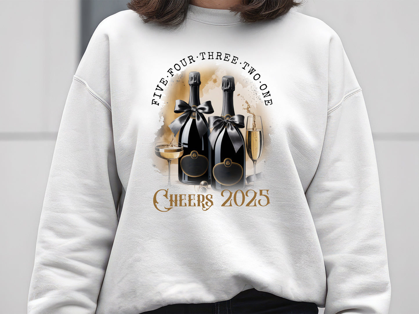 Five Four Three Two One Cheers 2025 - New Year Sublimation