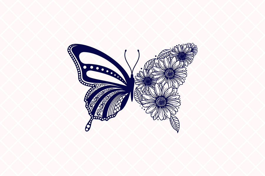 Floral Butterfly SVG Bundle